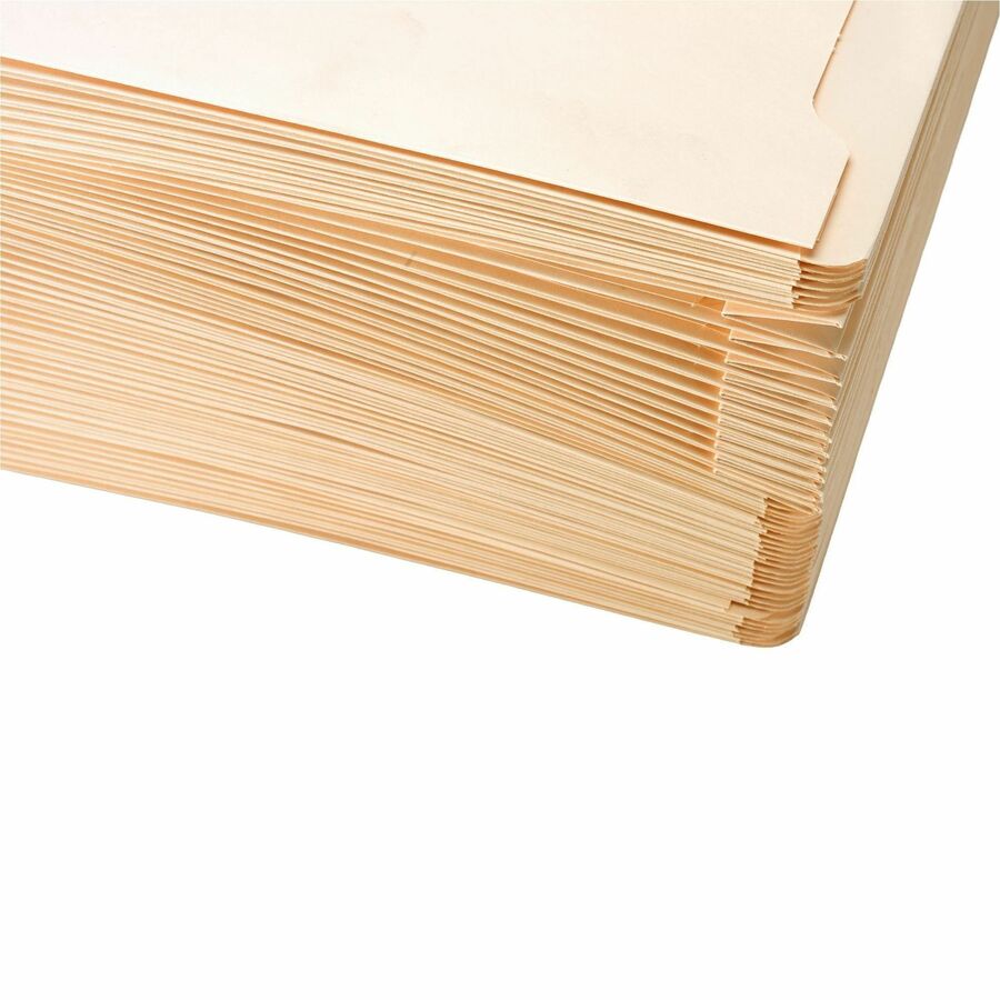 Business Source Straight Tab Cut Legal Recycled File Pocket