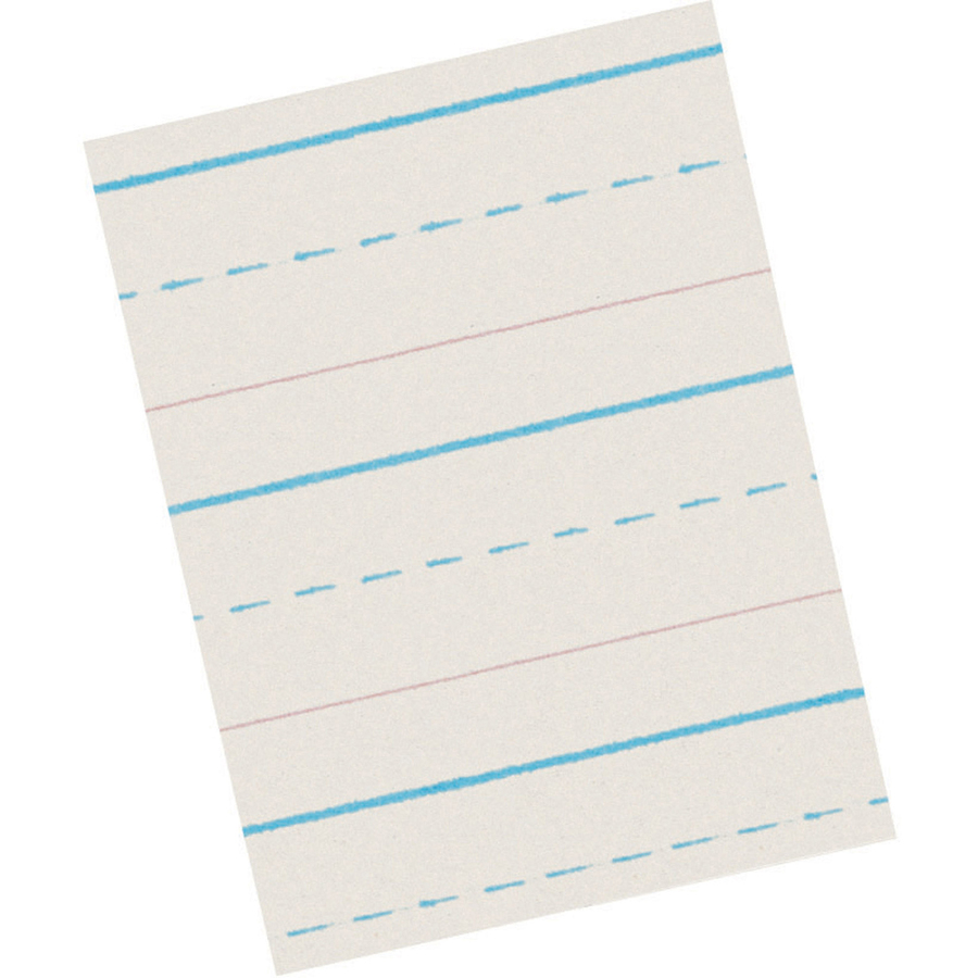 Newsprint Handwriting Paper, Picture Story, Grade 2, 1/2 x 1/4 x 1/4  Ruled Short, 8-1/2 x 11, 500 Sheets - PAC2695, Dixon Ticonderoga Co -  Pacon