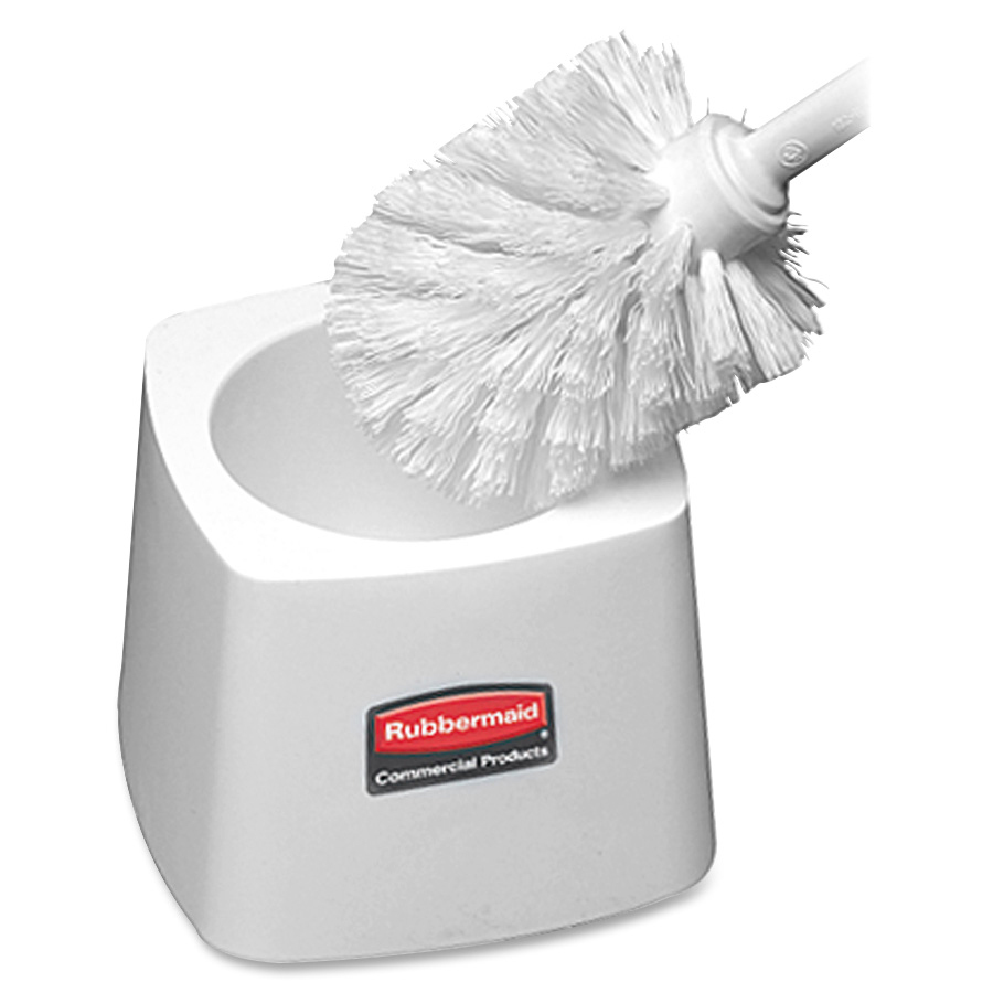 White Polypropylene Fill Plastic Handle Bristles 4000 Commercial Toilet Bowl Brush 