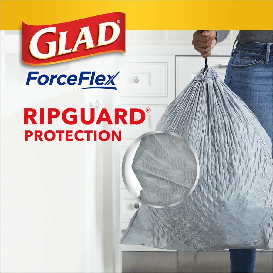 Glad ForceFlex Tall Kitchen Drawstring Trash Bags (78361CT)