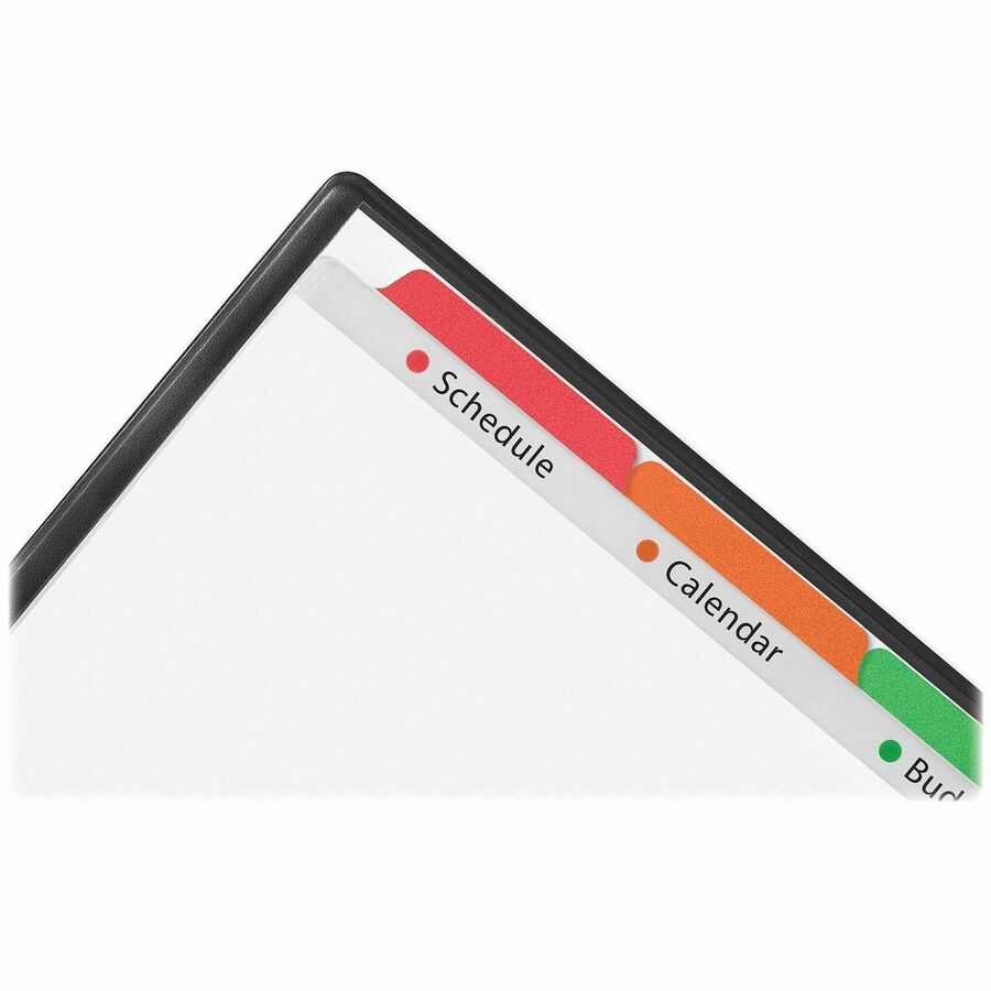 Avery&reg; Clear Easy View Durable Plastic Dividers5 tabs, 1 set