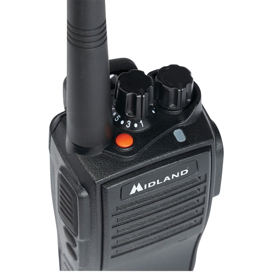 Radio dual Midland BizTalk MB400 - Negro - 16 Radio Channels - 142 Total  Privacy Codes - 4 W - Indicador de Batería Baja, Temporizador - Resistente  al agua, Resistente al polvo - Ion Litio (Li-Ion) - Reparto