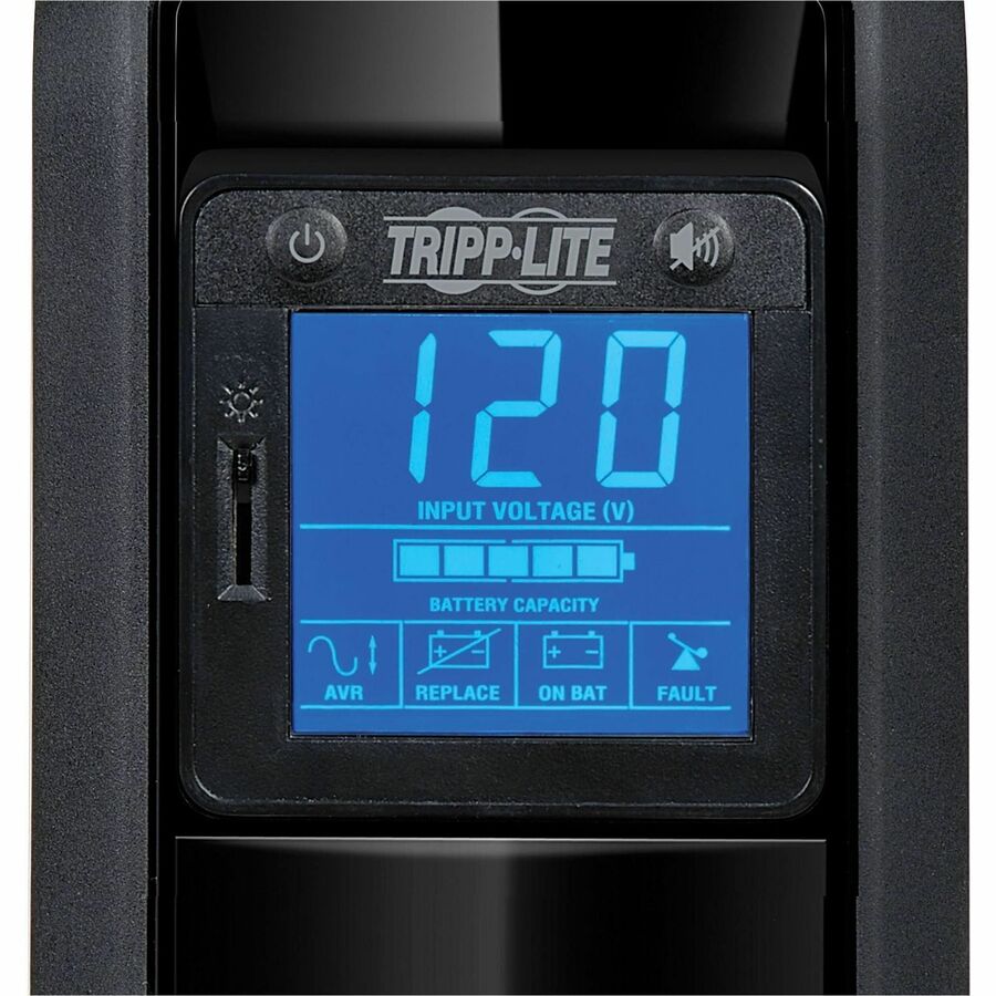 Tripp Lite by Eaton UPS OmniSmart LCD 120V 900VA 475W Line-Interactive UPS Tower LCD display USB port Battery Backup