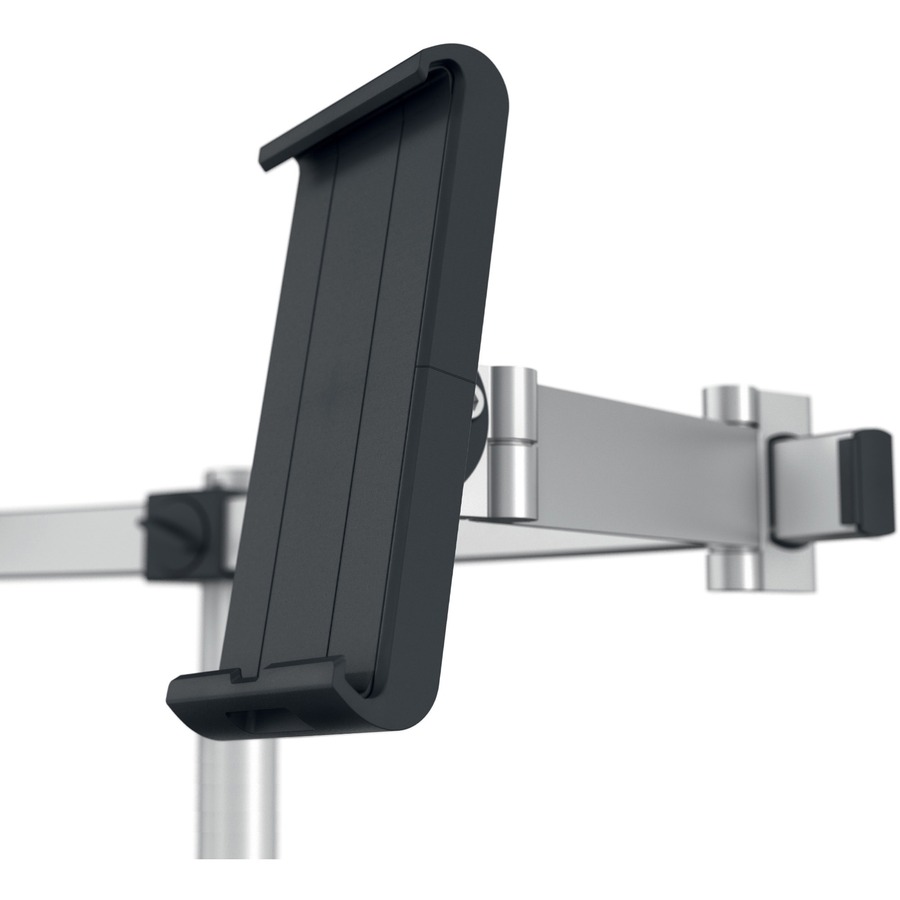 DURABLE Mounting Arm for Monitor, Tablet - Silver - Height Adjustable - 1  Display(s) Supported - 34 Screen Support - 17.64 lb Load Capacity - 75 x  75, 100 x 100 - 1 Each - Servmart
