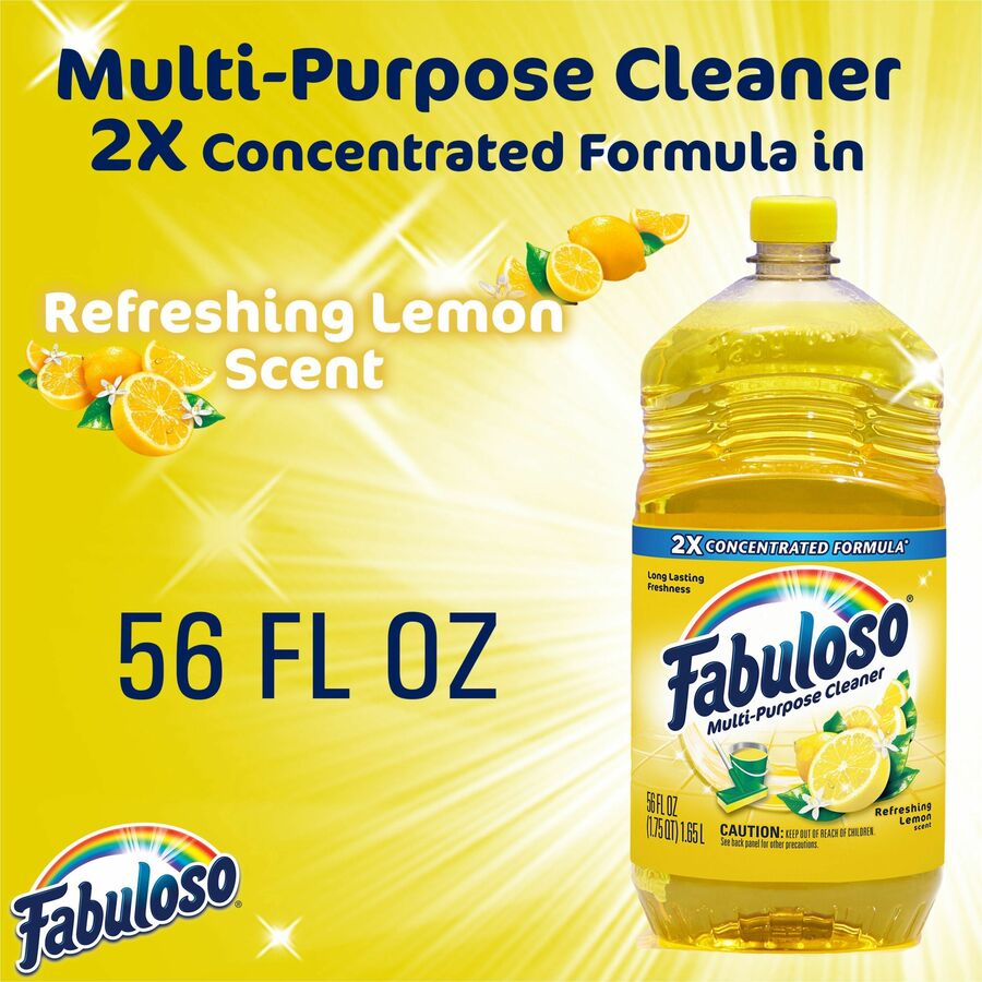Genuine Joe Neutral Floor Cleaner - For Multi Surface - Concentrate - Liquid  - 32 fl oz (1 quart) - 1 Each - Yellow - Burris Inc