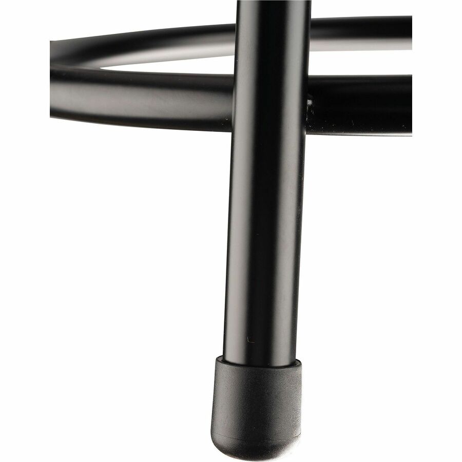 National Public Seating 6400 Series Heavy-Duty Padded Stools - Black Seat Color - Vinyl, Medium Density Fiber (MDF) Seat Material - Black Frame Color - Steel Frame Material - Four-legged Base - Black - Plush - 1 Each