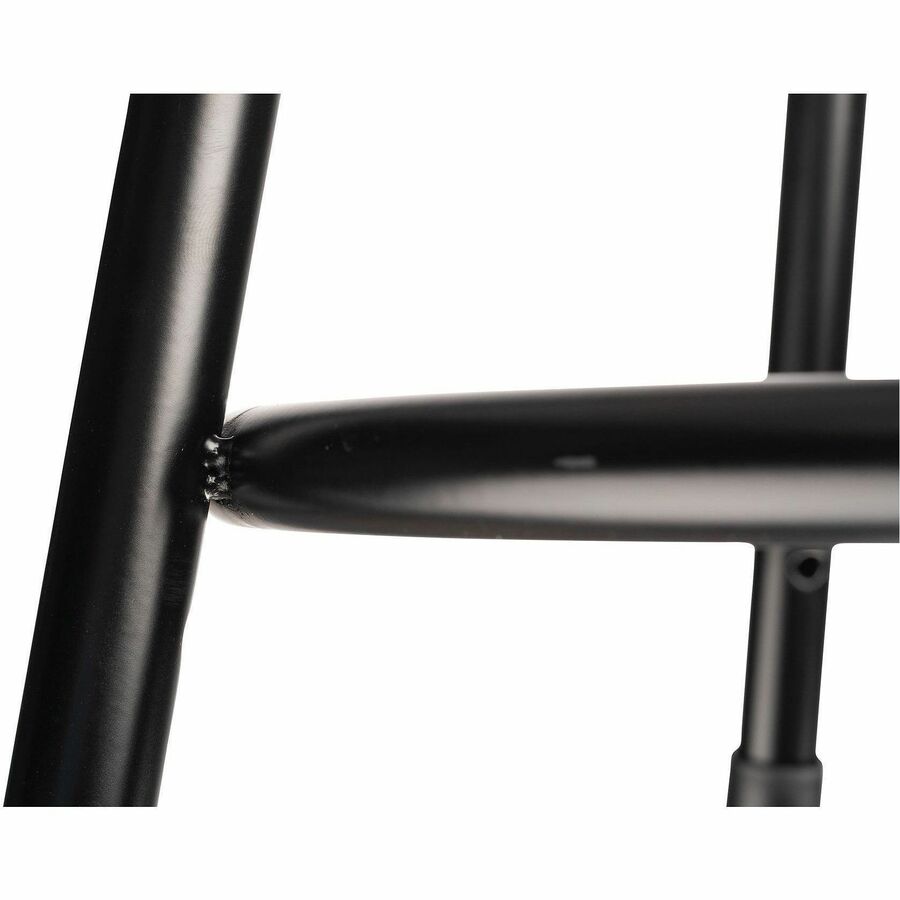 National Public Seating 6200 Series Heavy-Duty Stools - Masonite Seat Color - Masonite Seat Material - Black Frame Color - Steel Frame Material - Four-legged Base - Black - 1 Each