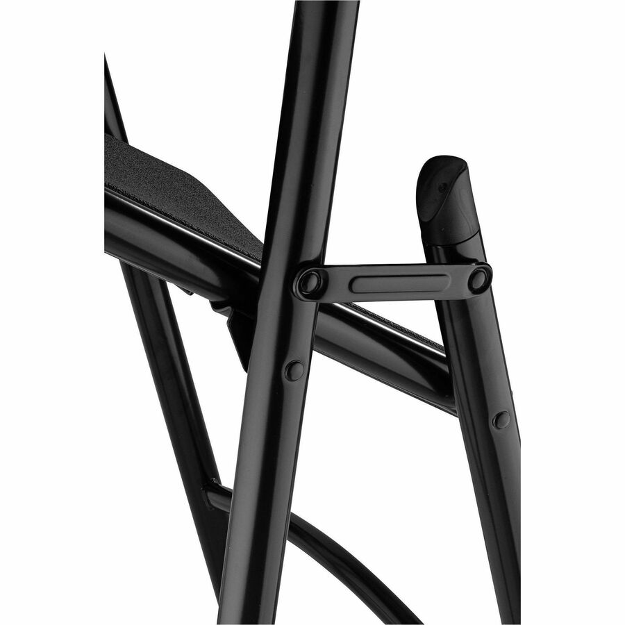National Public Seating 600 Series Folding Chairs - Black Seat Color - Plastic Seat Material - Black Back Color - Plastic Back Material - Black Frame Color - Tubular Steel, Metal Frame Material - Black - Plastic, Resin - 4 / Carton