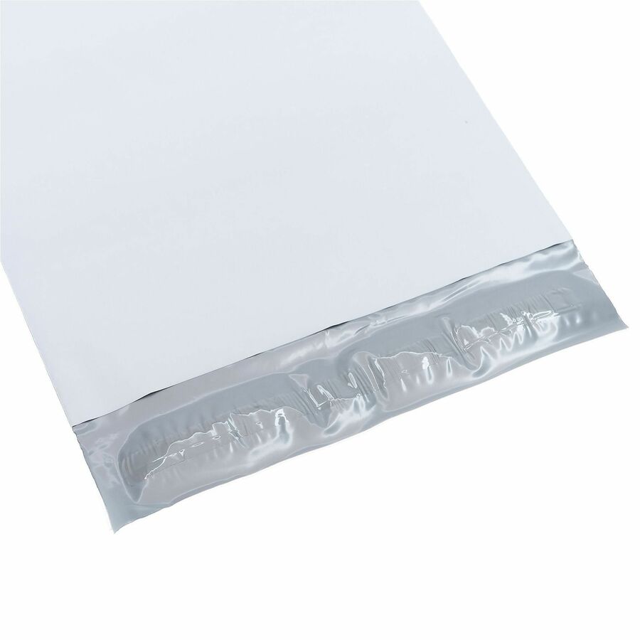Lindenmeyr Explorer Poly Self-Seal Mailers - Mailing/Shipping - #0 - 6" Width x 9" Length - Self-sealing - White - Polyethylene - 1000 / Carton - Kennedy Office