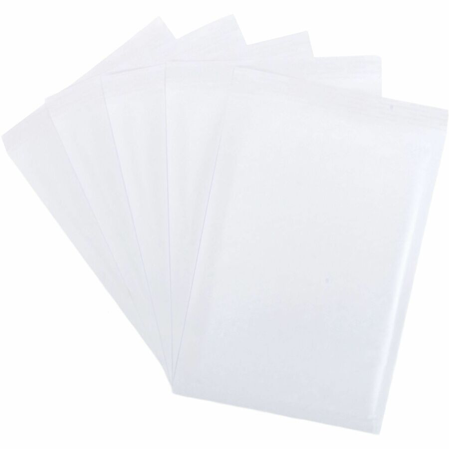 Lindenmeyr Explorer Self-Seal Paper Bubble Mailers - Bubble/Shipping - #1 - 7 1/4" Width x 12" Length - Self-sealing - White - Paper - 100 / Carton - Kennedy Office