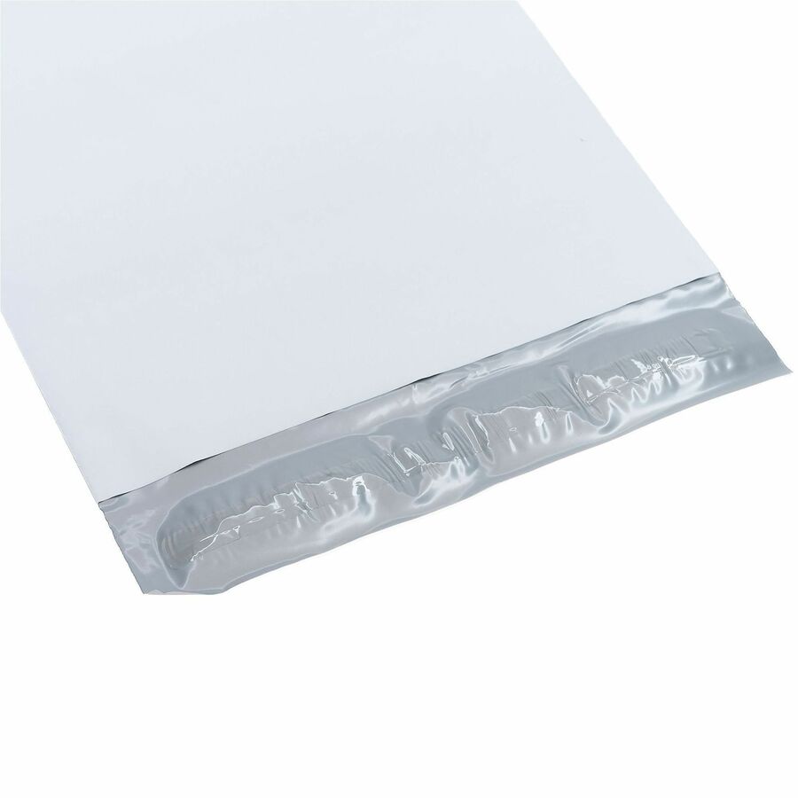 Lindenmeyr Explorer Poly Self-Seal Mailers - Mailing/Shipping - #1 - 7 1/2" Width x 10 1/2" Length - Self-sealing - White - Polyethylene - 1000 / Carton - Kennedy Office