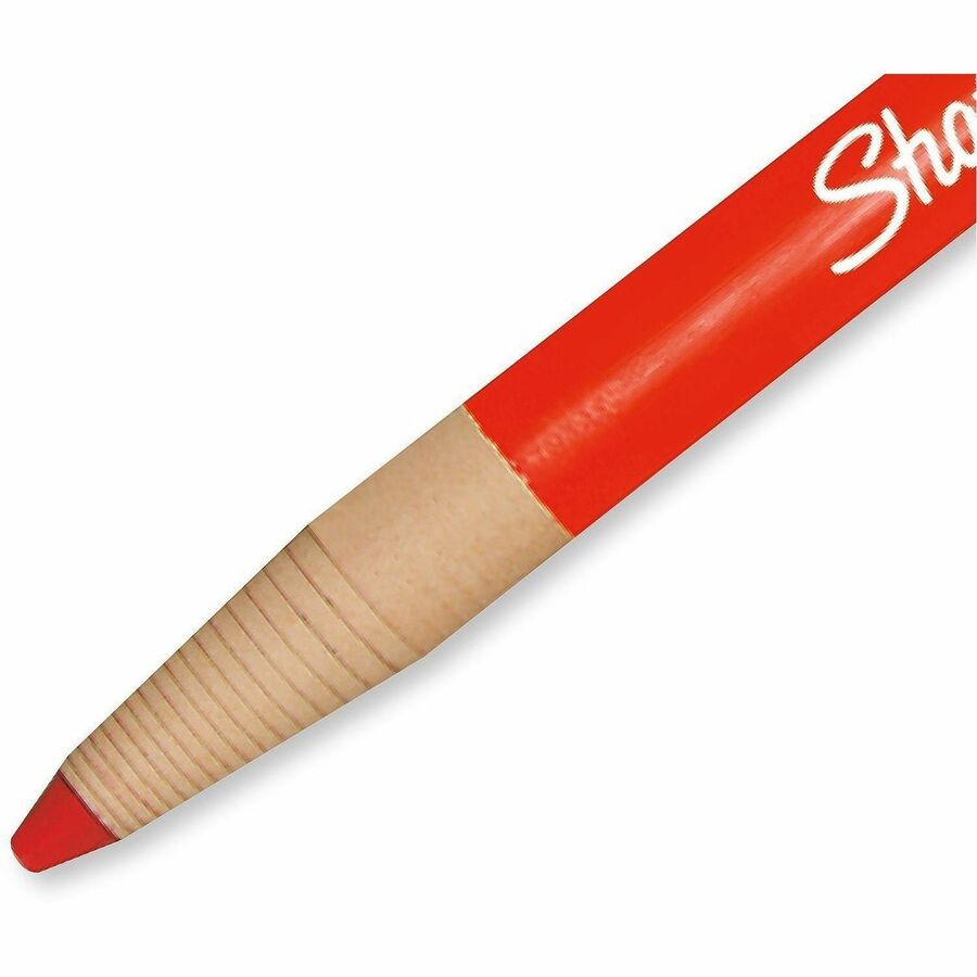 Sharpie Peel-Off Paper China Markers - Erasable - Red Ink - Pigment-based - Glass - 12 / Dozen