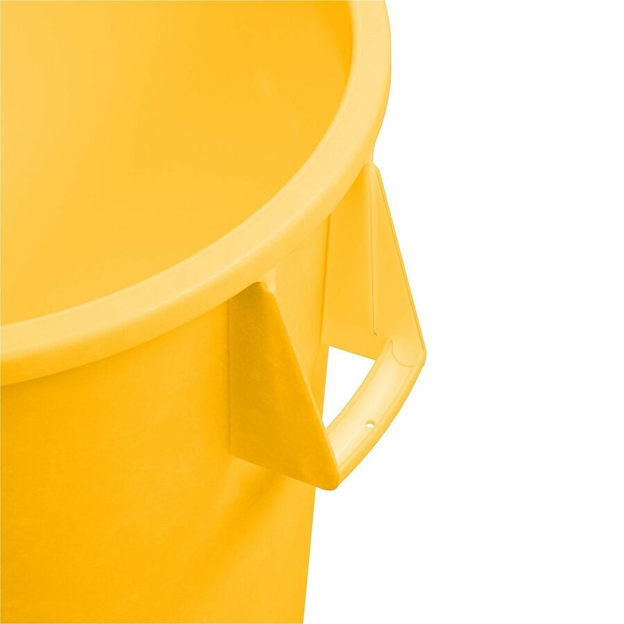 Sparta Bronco Round Waste Containers - Open Top - 44 gal Capacity - Round - Manual - For Food Service - Durable, Reinforced, Stackable, Ergonomic Handle, Recyclable - 31.6" Height x 24.2" Width x 24.2" Depth - Plastic, Linear Low-Density Polyethylene (LLD