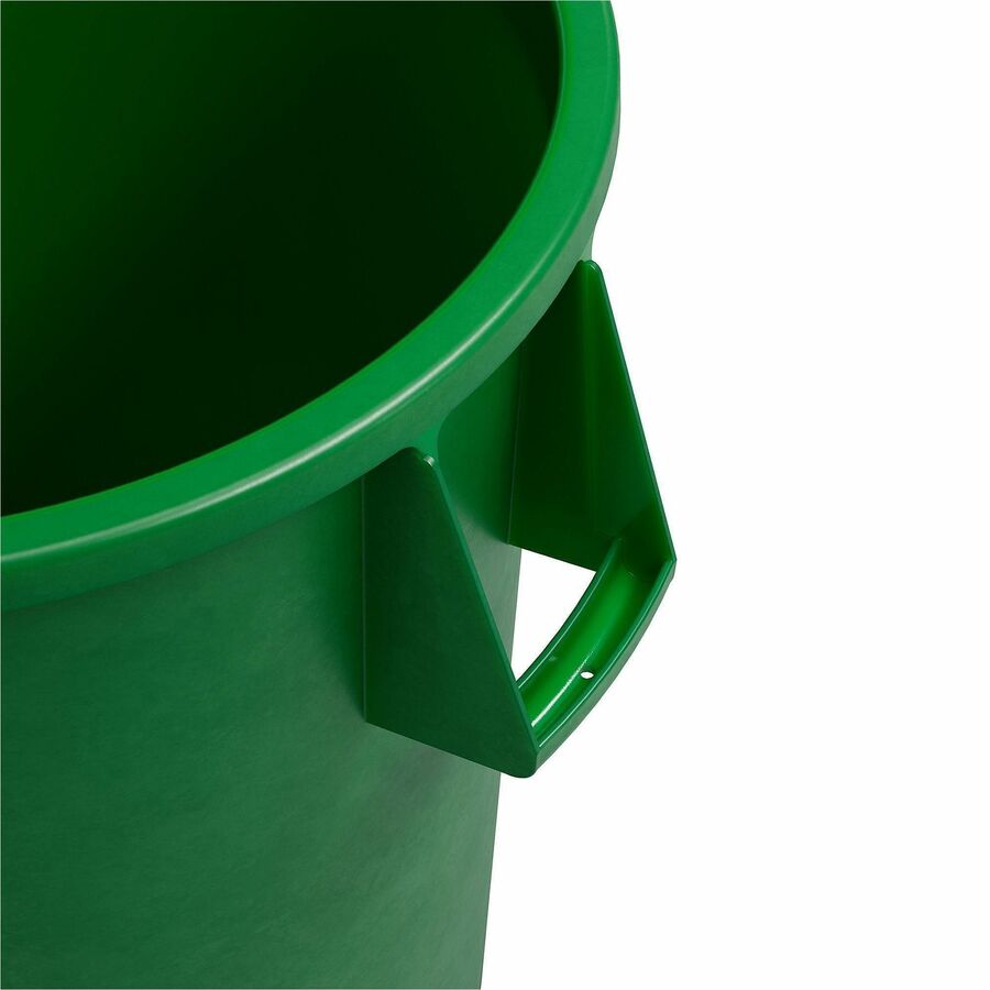 Sparta Bronco Round Waste Containers - Open Top - 44 gal Capacity - Round - Manual - For Food Service - Durable, Reinforced, Stackable, Ergonomic Handle, Recyclable - 31.6" Height x 24.2" Width x 24.2" Depth - Plastic, Linear Low-Density Polyethylene (LLD