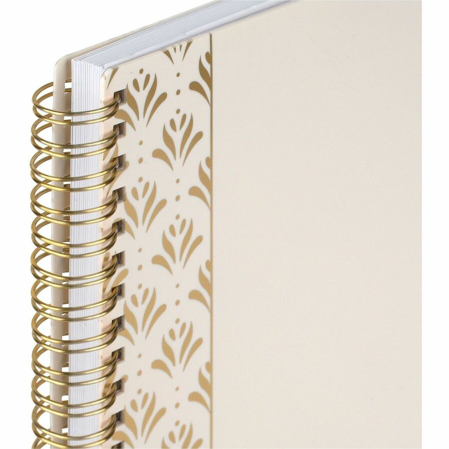 At-A-Glance WorkStyle Focus Planner - Weekly, Monthly - 12 Month - January 2027 to December 2027 - Letter - 8 1/2" x 11" Sheet Size - Twin Wire - Champagne Poly Cover