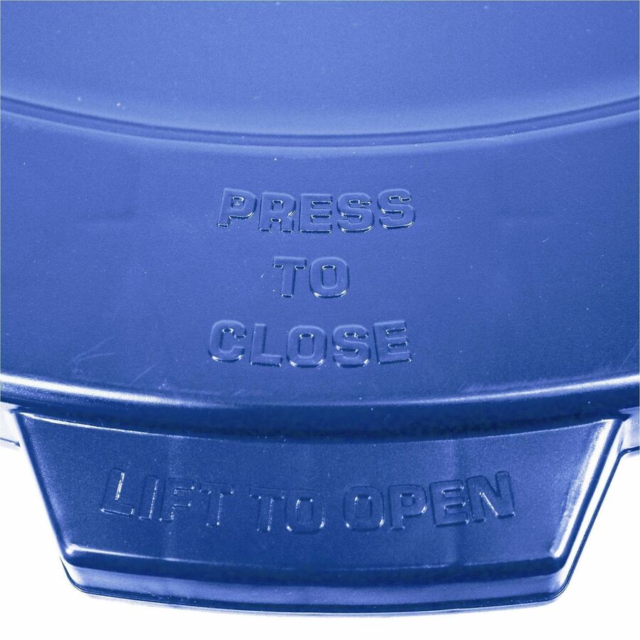 Genuine Joe Gator Trash Container Lid - Blue - 1 Carton