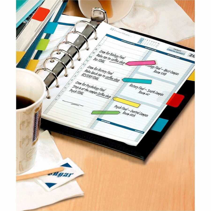Post-it&reg; Arrow Flags in On-the-Go Dispenser - Bright Colors