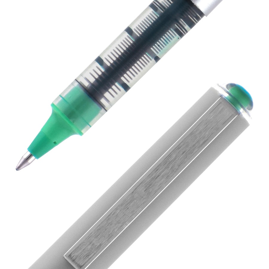 uniball™ Vision Rollerball Pens - Fine Pen Point - 0.7 mm Pen Point Size -  Green - 1 / Each - Bluebird Office Supplies