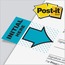 Post-it® Arrow Message Flags, "Initial Here", Blue, 100 Count, 50 Flags Per Dispenser, 2 Dispensers/PK Thumbnail 2