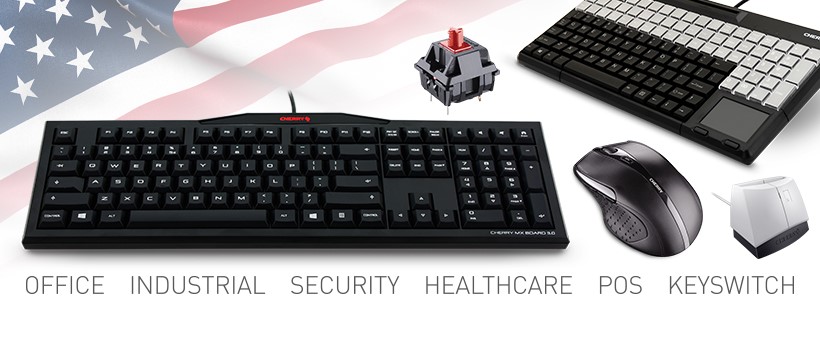 CHERRY SECURE BOARD 1.0 Keyboard with NFC USB US with Euro symbol key  switch CHERRY LPK black - Office Depot