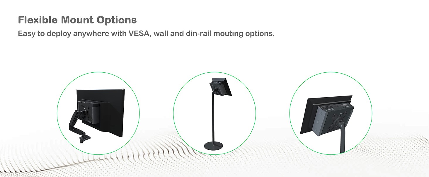 Flexible mounting options