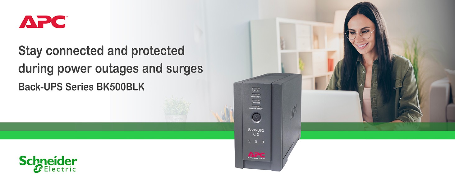 Stay connected and protected during power outages and surges with back-UPS series
