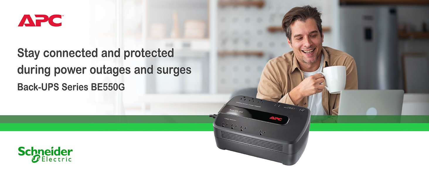 Stay connected and protected during power outages and surges with back-UPS series