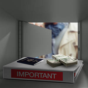 <center>These premium PVC-free, non-stick binders will keep important documentation, from birth certificates to wills, neatly together. Store in a fire safe in case of an emergency. </center>