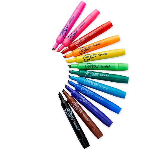  Mr. Sketch Scented Markers, Chisel Tip 