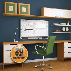 Prestige 2 Total Erase Four-Month Magnetic Calendar Board, 4W x 3H Feet