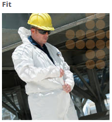 These Kleenguard A20 coveralls feature REFLEX Coverall design, which offers excellent fit and freedom of movement and elastic backs.
