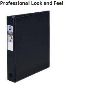 Sturdy binder for light use that gives a professional look at a lower price.
