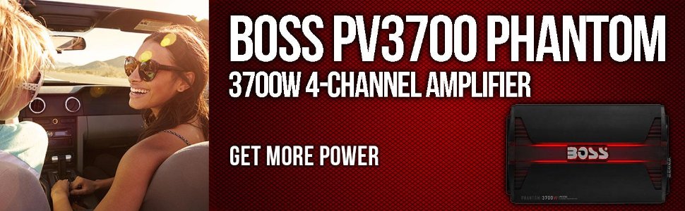Boss Audio PV3700 Phantom 3700W 5 Channel A/B Car Audio LED