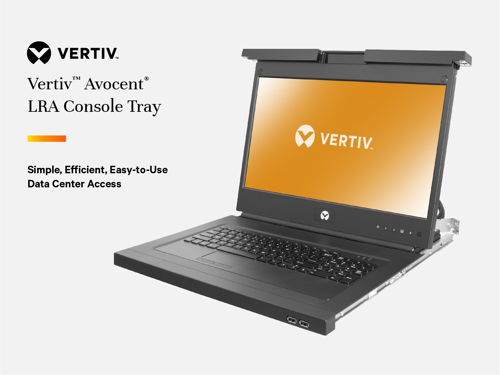 Vertiv Avocent Local Rack Access | 1U | TAA | Rackmount Console