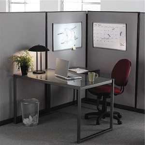 Quartet Arc Cubicle Whiteboard Calendar, 30 x 18 Inches, Magnetic, Aluminum Frame