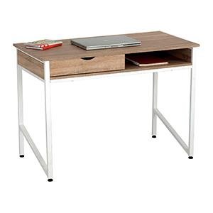 Contemporary Studio Workstation Computer Desk with Storage
