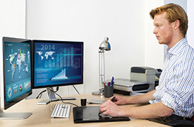 <b>Display Your Way</b></br>
Combine multiple displays into one viewing field with Extend Mode or repeat a viewing field to another display with Mirror Mode.