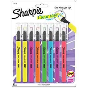  Sharpie Clear View Highlighter 
