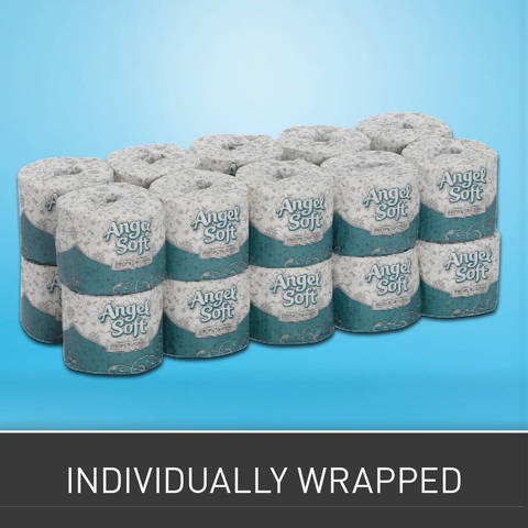 Each roll is individually wrapped for increased sanitation and easy stacking in any supply closet.
