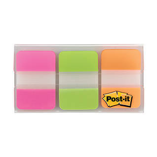 <b>Dispenser Type</b></br><b>On-The-Go</b></br>
Many of the Post-it® Tab products come in a handy, clear plastic dispenser that pop up the tabs one-at-a-time. Conveniently goes in a desk drawer, briefcase, backpack or purse to be available when needed. 