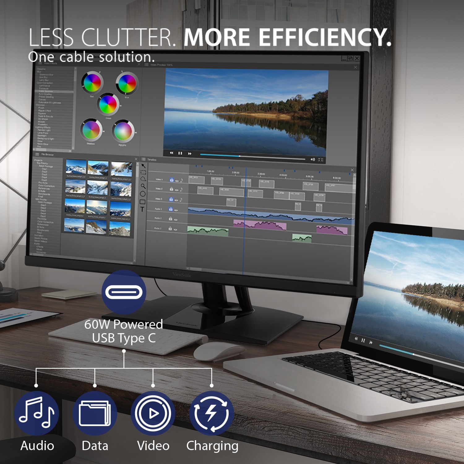 ViewSonic VP2785-4K 27 Inch Premium IPS 4K Monitor with Advanced