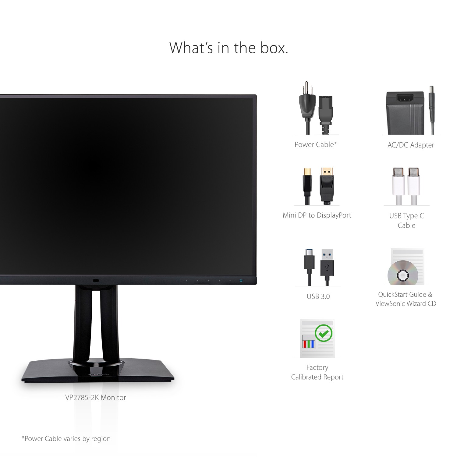 ViewSonic VP2785-4K 27 Inch Premium IPS 4K Monitor with Advanced 