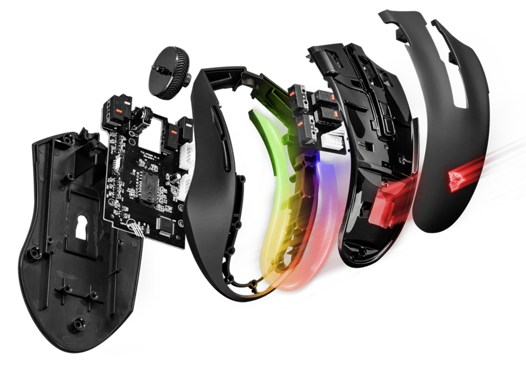 Trust GXT 188 Laban RGB Ergonomic Mouse - With High Precision