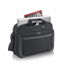 <center>Front zip-down organizer section. </center>