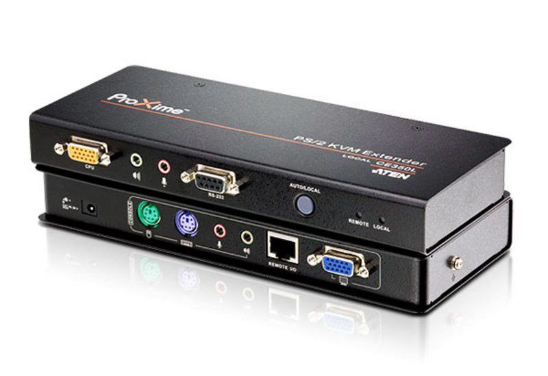 PS/2 VGA/Audio Cat 5 KVM Extender (1600 x 1200@150m) 
