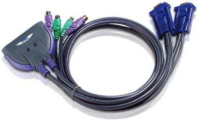 2-Port PS/2 VGA Cable KVM Switch (0.9m)