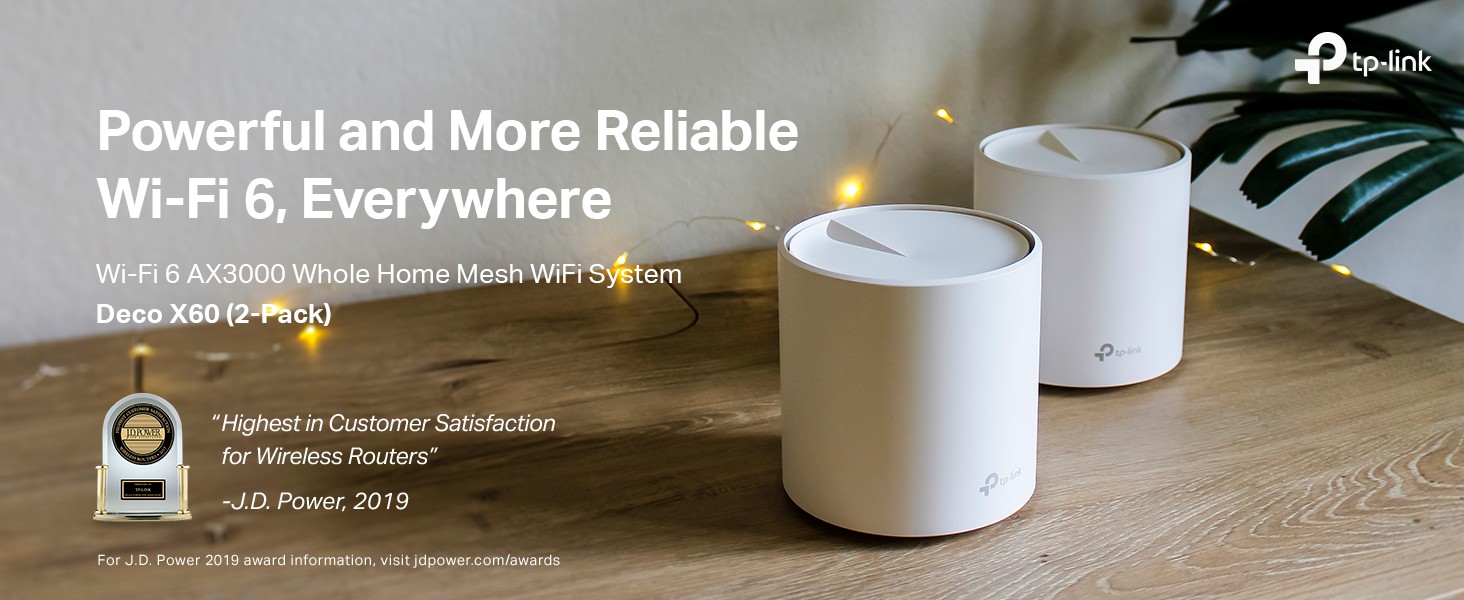TP-Link WiFi 6 Mesh WiFi, AX3000 Whole Home Mesh WiFi System (Deco