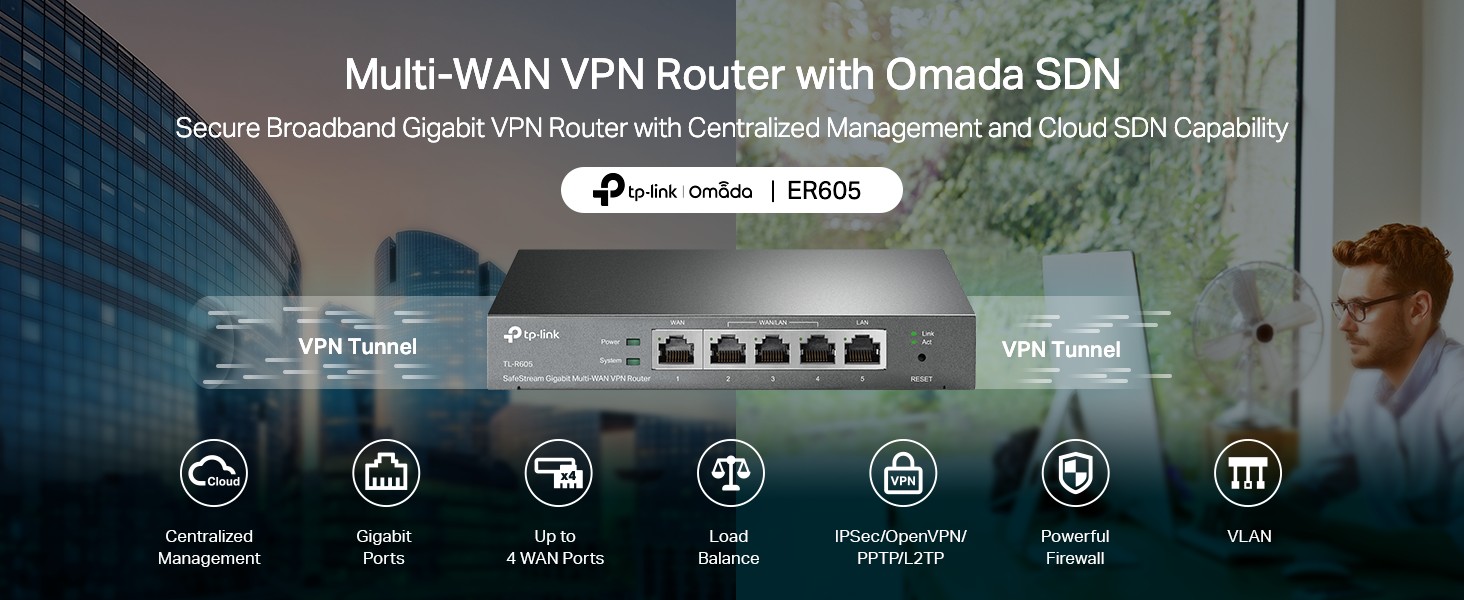 TP-Link ER605 - Multi-WAN Wired VPN Router | Dell USA