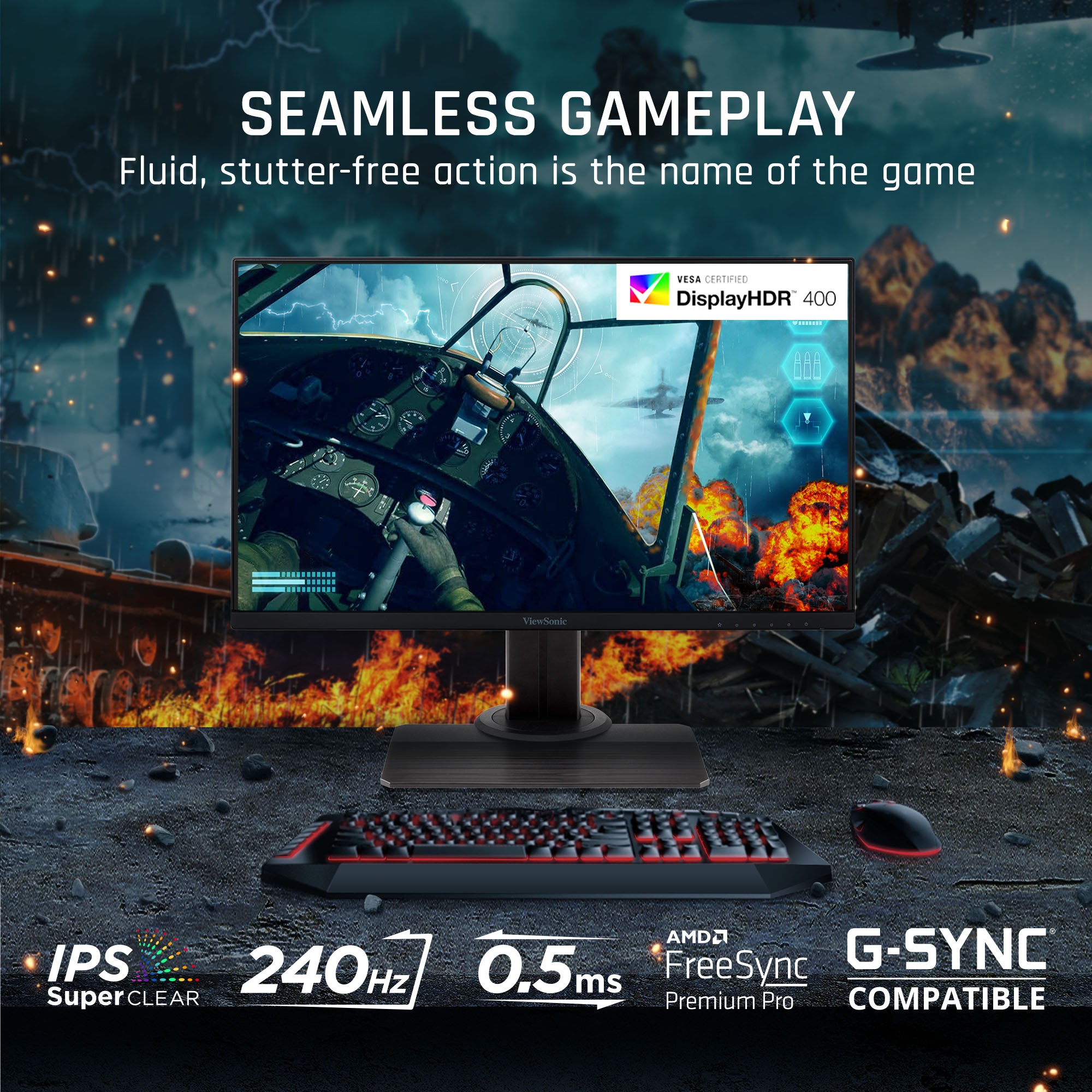 ViewSonic XG2431 Gaming Monitor 24