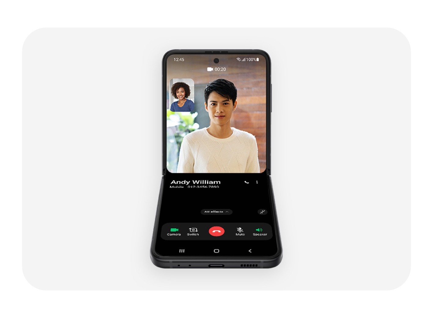 Samsung Galaxy Z Flip 3 5G 128GB US Unlocked Phantom Black